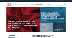 Desktop Screenshot of americasvoice.org