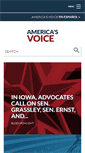 Mobile Screenshot of americasvoice.org